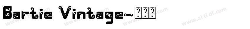 Bartie Vintage字体转换